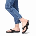 thumbnail image 6 of STQ Flip Flops for Women Quick Dry Yoga Mat Beach Sandals Comfortable for Summer All Black Size 8, 6 of 8