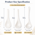 thumbnail image 2 of ABCISI Rice Paddle Spoon Set, Nonstick PPS Rice Scooper, Soup Ladle and Porridge Spoon for Rice, Soup, Potatoes and Everyday Cooking, White, 3 Pcs, 2 of 6