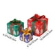thumbnail image 3 of Caja de luz navideña con control remoto, juego de 3 luces LED, caja de regalo decorativa para exteriores, caja de Navidad elevada, decoración de regalo para interiores y exteriores, terrazas, cajas de, 3 of 9