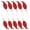 Red, variant on Pack of 10 Flexible Holiday Leaves Set Christmas Tree Decors for Unique Christmas Tree Ornament with Easy Installation