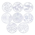 thumbnail image 2 of 8 Piezas Ventana Decoración para hogar Flor fotografía DIY Herramientas Álbum Decoración Herramientas Stencil Pntil De Pintura 165mm BLESIY Plantilla de dibujo artes de papel, 2 of 8