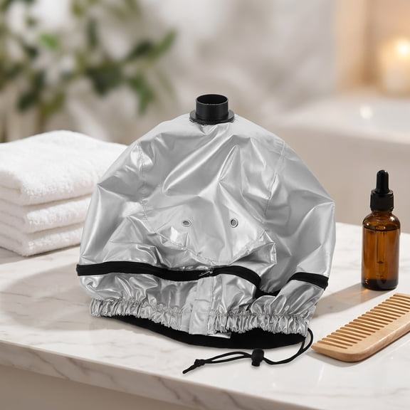 ifundom Thermal Heat Cap with Temperature Control for Deep Conditioning Plated Silver
