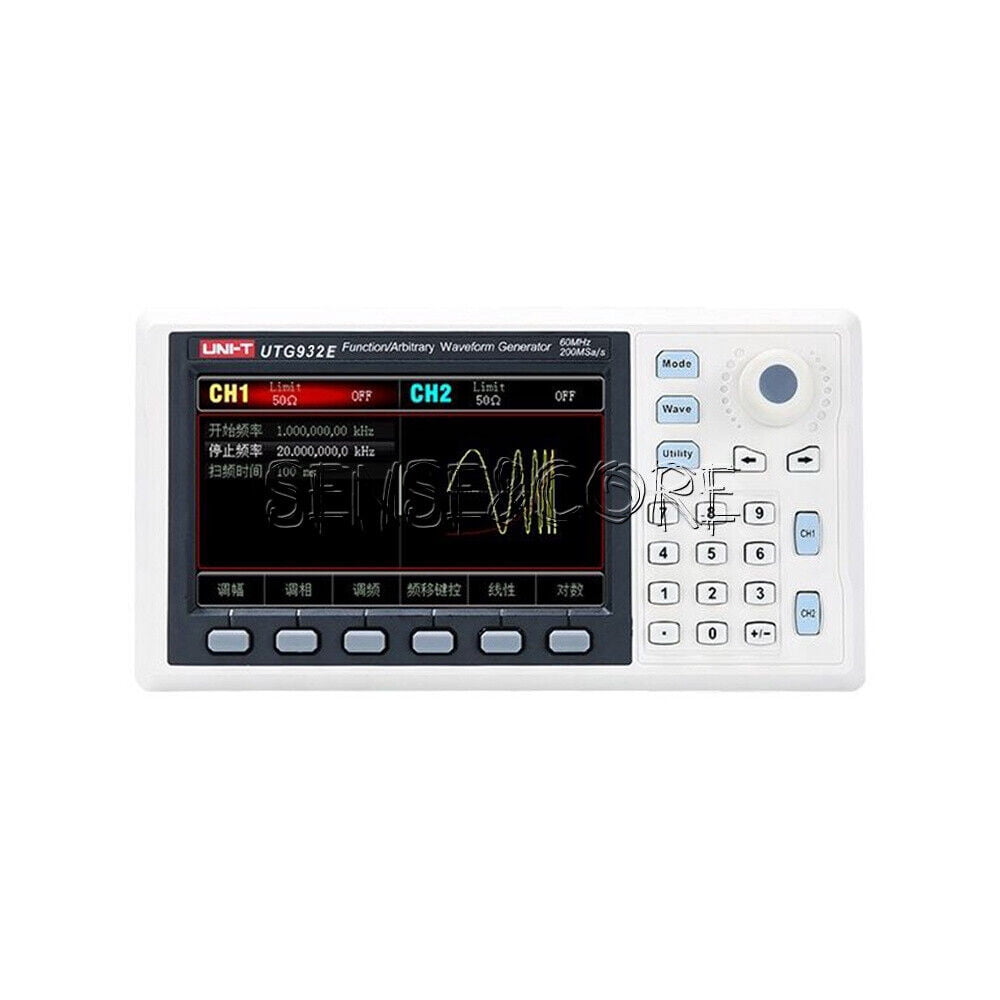 UTG962E Function Waveform Generator 2CH 30/60MHz Signal Source ...