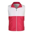 thumbnail image 4 of purcolt Womens Lightweight Golf Vest Color-Block Sleeveless Jacket Full-Zip Waistcoats with Pockets Outdoor Vest Outerwear, 4 of 6