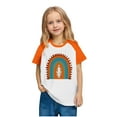 thumbnail image 4 of YUNAFFT T-shirts à Manches Raglan pour Enfants Orange Festival Décontracté Style Graphique, 4 of 9