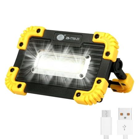 

Rechargeable LED Work Light TSV 300LM 180° Rotatable COB Work Light Portable Inspection Lamp w/ 3 Lighting Modes Waterproof Job Site Lighting for Camping Hiking Fishing Car Repairing