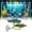 A, variant on 4Pcs 5.12 Inch Realistic Aquarium Betta Resting Leaves, Floating Water Lily Leaf Bed with Suction Cup, for Fish Tank Sleeping Hiding Breeding Aquarium Decoration