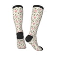 thumbnail image 5 of Lsque Rose Flowers Printed Crew Socks Men's Women's LightWeight Thin Casual Calf Socks ,Knee High Socks,Cotton Socks, 5 of 9