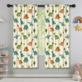 thumbnail image 5 of Blackout Kids Curtains,Colorful Dinosaur and Leaf Pattern Childrens Insulated Curtains Set Of 2,Bedroom Essentials,Toddler Room Decor 42"x63", 5 of 5