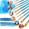 thumbnail image 4 of 10PCS Artist Paint Brushes Set Multifunctional Nylon Paint Brushes,Art Painting Supplies, 4 of 5