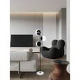 thumbnail image 2 of Eclipse 3 Lights Black Floor Lamp With Clear Glass, 2 of 3