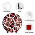thumbnail image 4 of Salouo record lips Skull Pattern Bone China Decorative Plate,Holiday Decor Decorative Ceramic Plates with Stand Elegant Home DéCor for Hallway/Living Room/Bedroom-10in, 4 of 6