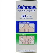 Salonpas Pain Relieving Patches, 60 Count (Pack of 2)