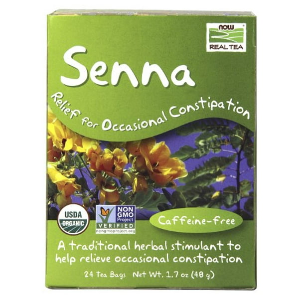 Now Foods Real Tea, Senna, CaffeineFree, 24 Tea Bags, 1.7 oz (48 g