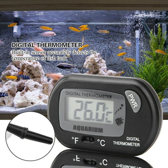 LCD Facile à Installer Thermomètre d'Aquarium, Thermomètre d'Aquarium, pour Aquarium d'Aquarium de Poissons