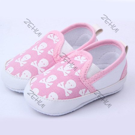 

Baby Shoes Skull Soft Bottom Non-Slip Kid Boy Girl Prewalker Shoes 0-12 Month