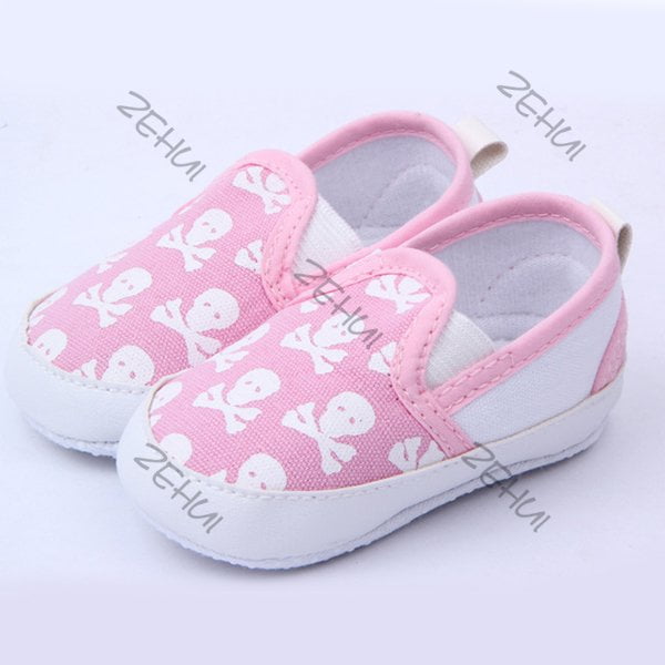 Baby Shoes Skull Soft Bottom Non-Slip Kid Boy Girl Prewalker Shoes 0-12 Month