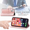 thumbnail image 4 of Dteck Wallet Embossed Case For Apple iPhone 13, Magnetic [Built-in Credit Card Slots] Flip Folio Floral Patterned PU Leather Stand Cover Case,rosegold, 4 of 8