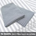 thumbnail image 3 of Fundas de almohada decorativas CARRIE HOME, 46 x 46 cm, color azul marino, juego de 2, 3 of 7