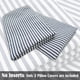 thumbnail image 3 of Fundas de almohada decorativas CARRIE HOME, 46 x 46 cm, color azul marino, juego de 2, 3 of 7
