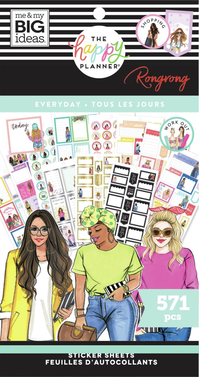 Happy Planner Sticker Value Pack-Rongrong Everyday, 571/Pkg