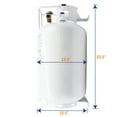 thumbnail image 5 of Flame King Empty Steel Horizontal Propane Tank Cylinder with OPD & Built-in Gauge, 30 Lbs, 5 of 7