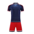 thumbnail image 4 of Youth Soccer Jersey Ndbuld Kids Soccer Set Boys Girls Short Sleeve Football Uniform With Shorts Breathable Sports Kit For Youth Training Match School Sports, 4 of 5