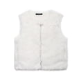 thumbnail image 5 of HH TRAF Otoño Invierno Mujeres Cuello Redondo Sin Mangas Casual Chaleco Suelto Top Mujer Moda Bolsillos Laterales Decorar Chaleco Sólido Abrigo Mujer, 5 of 5