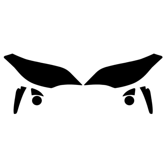 Rvinyl Headlight Tint Covers Compatible with Toyota Avalon 2013-2018 - Blackout Smoke