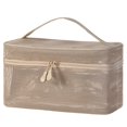 thumbnail image 1 of Divided cosmetic storage pouch for vacation Breathable mesh material ensures quick drying. Weekend Getaway, 1 of 5