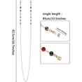 thumbnail image 2 of 2 Pcs Chaînes de Lunettes pour Femmes Chaîne de Lunettes de Soleil Perlées Colorées, Lecture, 2 of 5