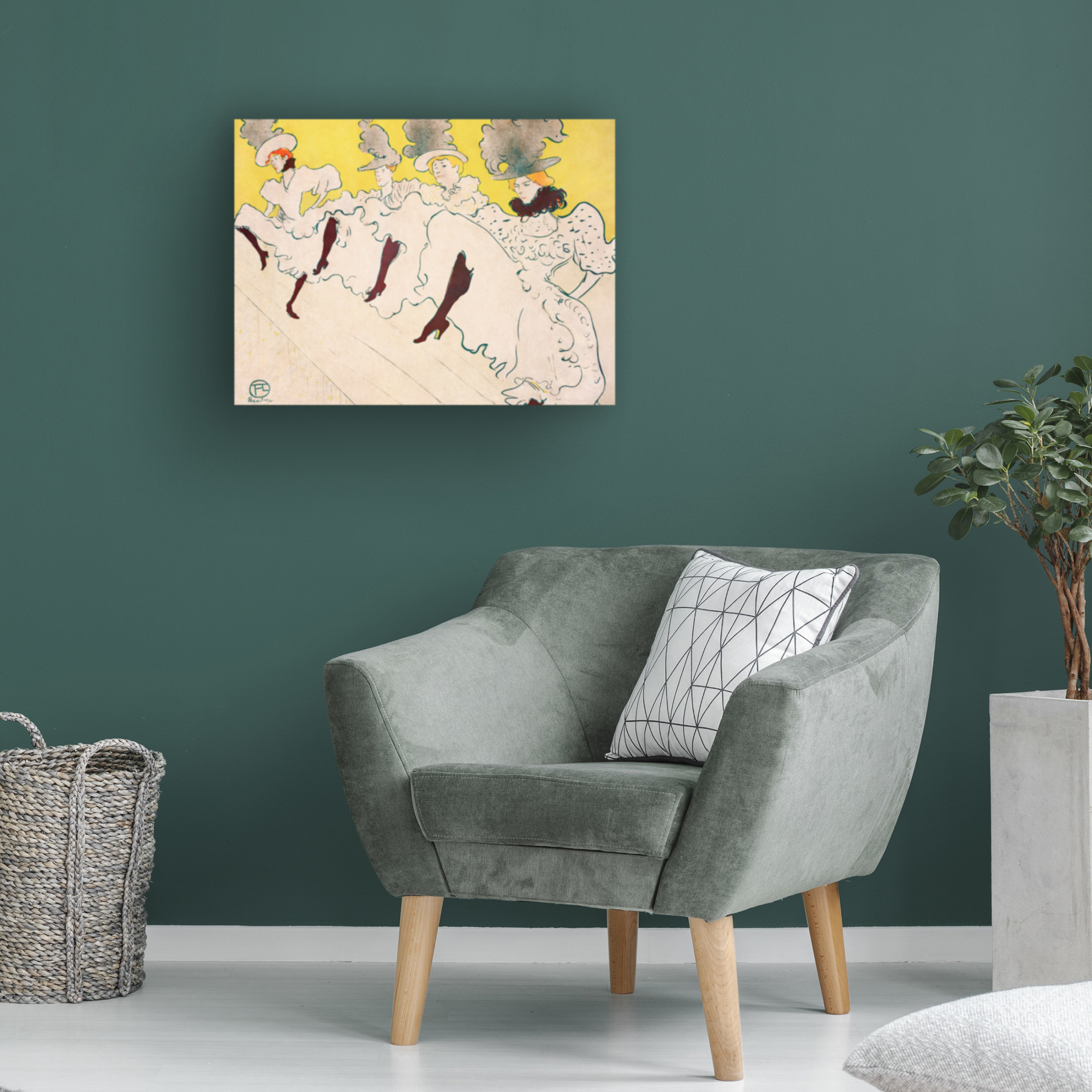 Trademark Fine Art Pictufy Mademoiselle Eglantineas Troupe 1896 Canvas Wall Art