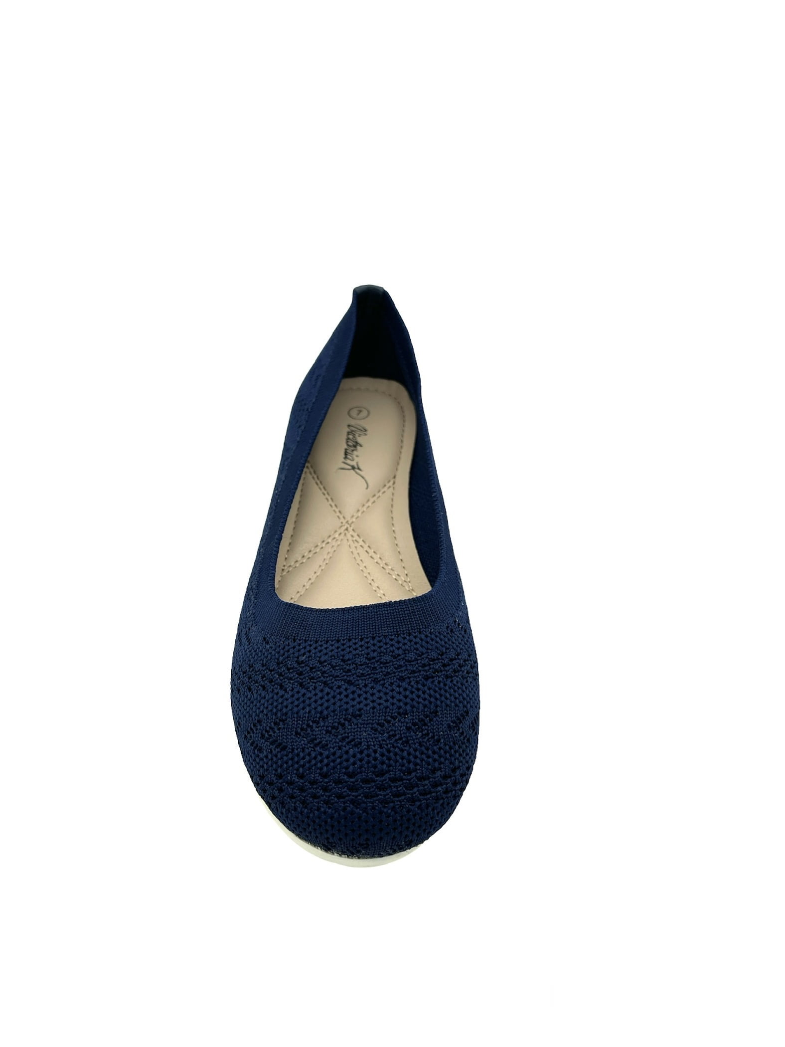 Victoria K Knitted Textured Everyday Ladies Flats,