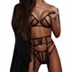 thumbnail image 1 of Gibobby Conjuntos de bragas de encaje Lenceria Sexy para Mujer Transparente Ropa Interior Lenceria Vestidos de Mujer Sexis Bralette y Tanga Conjunto Interior Mujer(Negro, CH), 1 of 5