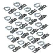 The ROP Shop | 20-Pack 3/8" Steel D Ring Tie Downs Heavy Duty Chain Rope Cable Anchor Bolt on