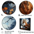 thumbnail image 3 of Designart "Mystique Of Owls In Twilight I" Animals Owl Floater Framed Wall Art Prints, 3 of 5