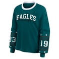 thumbnail image 2 of Women's WEAR by Erin Andrews Midnight Green Philadelphia Eagles Plus Size Sport Long-Sleeve T-Shirt, 2 of 5