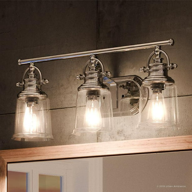 Urban Ambiance Luxury Industrial Bathroom Vanity Light, Large Size 9.5
