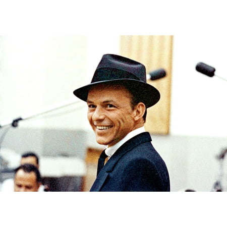 Frank Sinatra Poster Smiling Studio Art Poster 24x36 Multi-Color Square Adults Best Posters