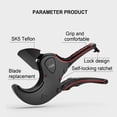 thumbnail image 3 of BTOER 32/42/63/75mm Scissors Professional Cutting Pipe Cutter Electric Line Hot Melt Water Pipe Cutting Tool Artifact PVC Pipe Cutter, 3 of 9