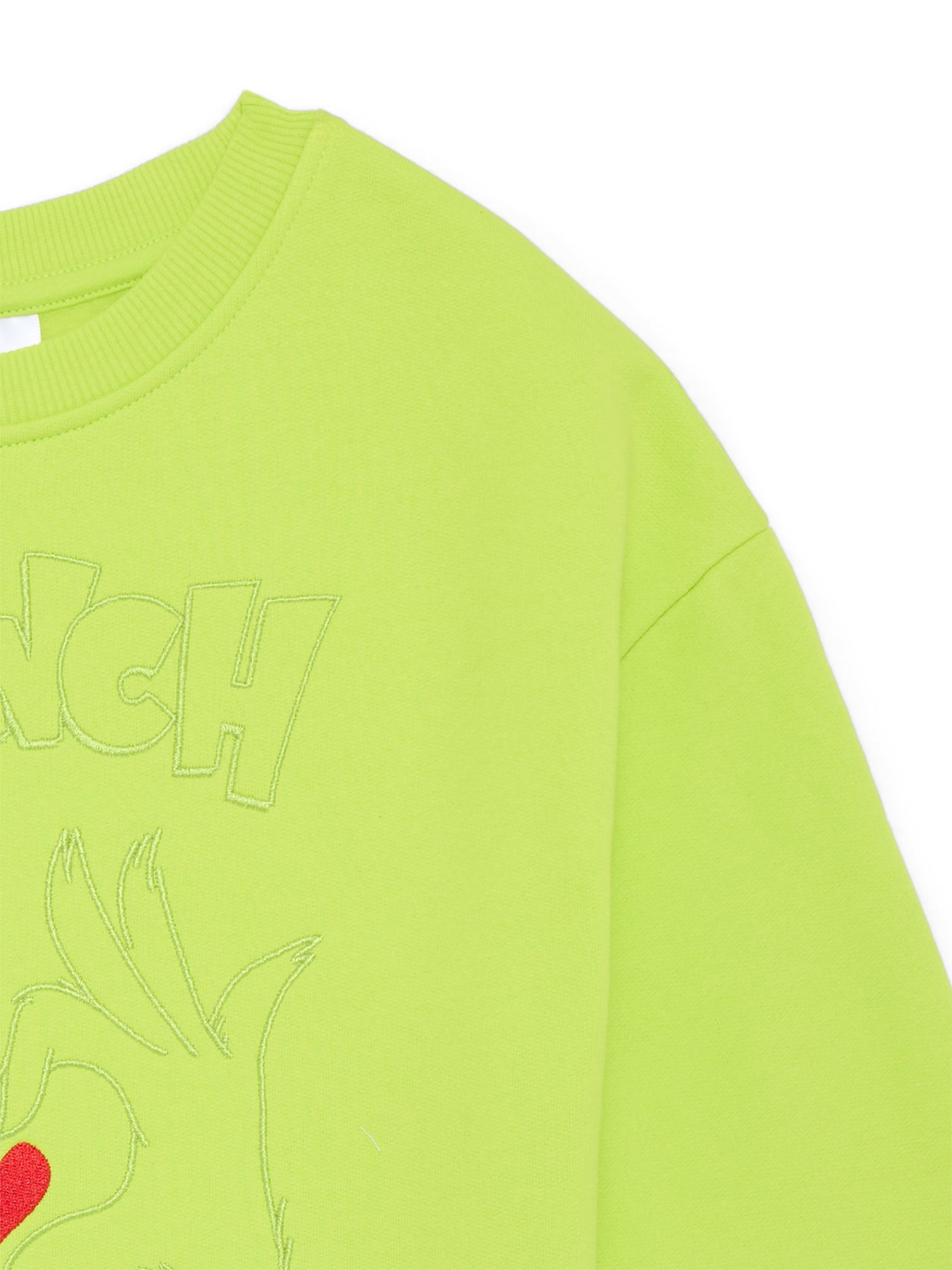 Dr. Seuss Grinch Girls Graphic Fleece Sweatshirt, Sizes 4-16