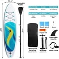 thumbnail image 2 of Inflatable Paddle Board for Adults, 10' Stand Up Paddleboards, Non-Slip Deck Blow up Paddle Boards with Adjustable Paddle, Waterproof Bag, Emergency Repair Kit, 2 of 6