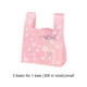 thumbnail image 3 of Bearachild 50 Uds. De bolsas de plástico rosa, bolsa de transporte fina ligera, plegable, ecológica, bolsillo de almacenamiento, regalo, comprador de Decoración del hogar 2 pequeños 20*36 12cm Bearachild HA075275-02, 3 of 6