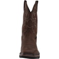 thumbnail image 2 of Wolverine Men's Rancher 10" Square Steel Toe Work Boot, Dark Brown/Rust, 8.5 3E US, 2 of 2