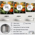thumbnail image 4 of Designart "Tropical Foliage in Orange and Green III" Tropical Square Mirror For Wall Decor - Large Orange Square Mirror Printed Wall Decor - Traditional Square Living Room Mirror, 4 of 5