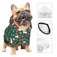 thumbnail image 3 of KLL Santa Hat Joy Green Festive for Basic Dog Hoodie - Pet Hoodie Sweater with Leash Hole - Cute Dog Sweatshirt - Pet Clothes Hooded Sweatshirt for Dog & Cat -X-Small, 3 of 8