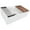 White, variant on Ruvati USA RVL2387BK 33 in. Fireclay Workstation Glossy Black Farmhouse Kitchen Sink Apron Front Single Bowl