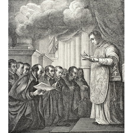 - Vow Of The First Companions Of St Ignatius In The Church Of Montmatre On Assumption Day 1534 Father Pierre Lefevre Saying Mass From Science And Literature In The Middle Ages By Paul Lacroix Published