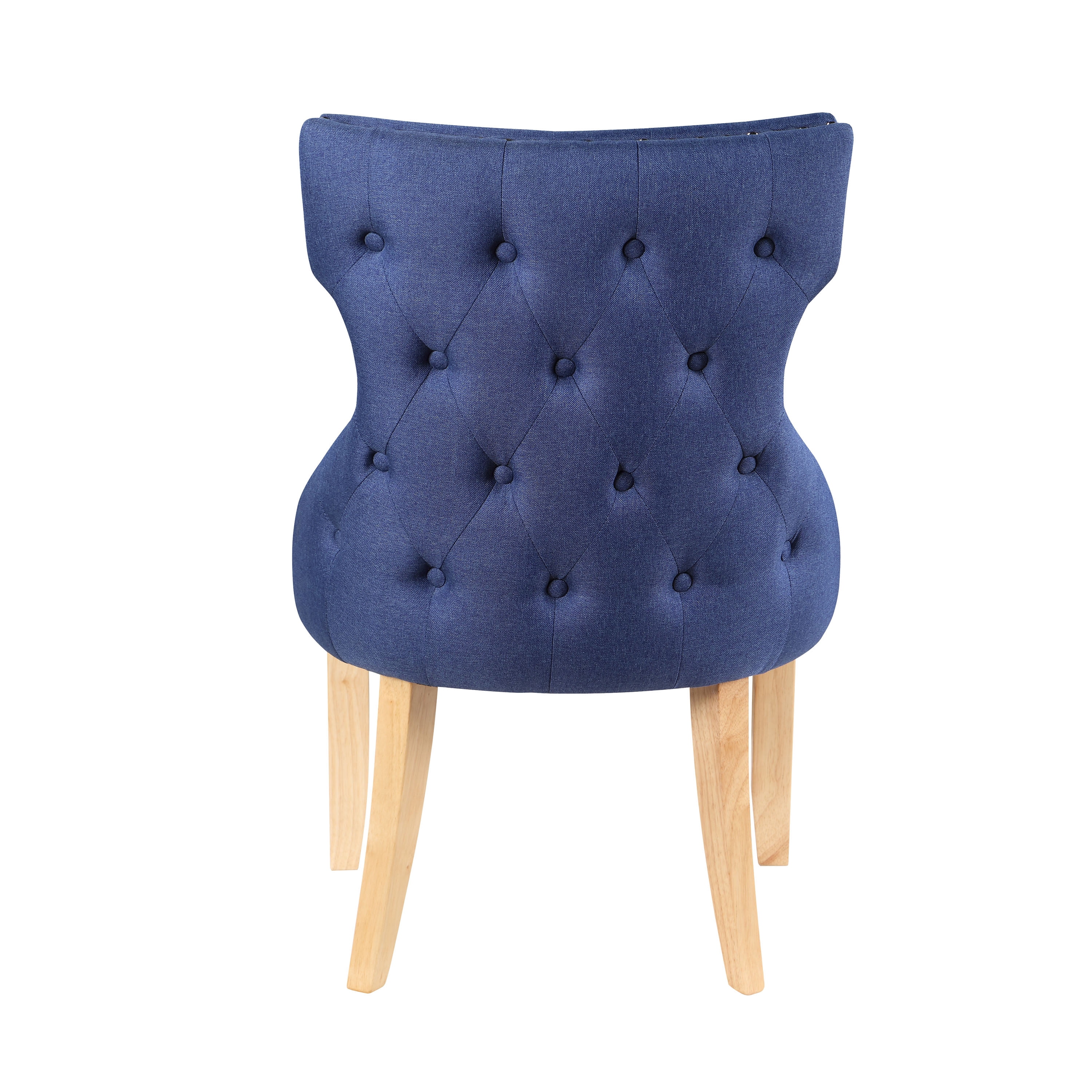 Furniture of America Taryn Upholstered Wood Blue Side Chairs (Set of 2)