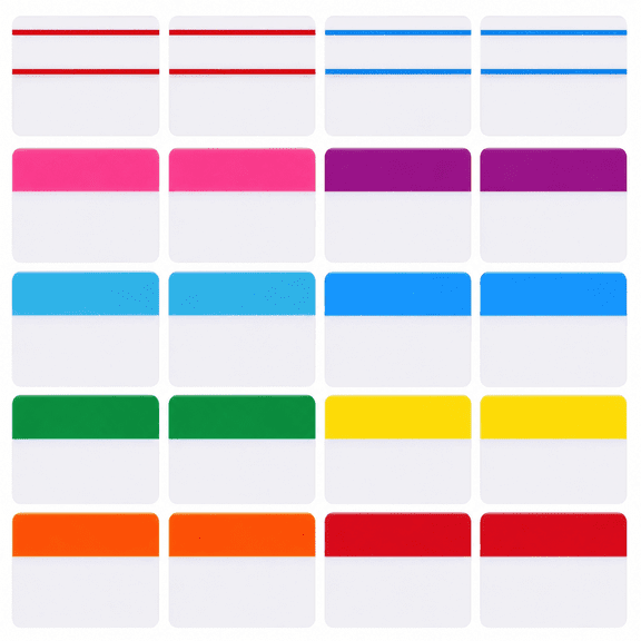 800 Pcs 2 Inch Sticky Index Tabs, Writable & Repositionable File Tab Flags, Colored Page Markers for Reading Notes, Books, Files - 40 Sets Fresh Colors